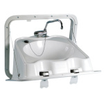 Lavello in ABS pieghevole a parete