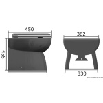 WC elettrico porcellana 12 V alto - immagine 2