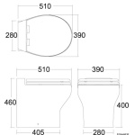 WC Tecma Silence Plus 2G 24V Nero con bidet - immagine 4