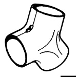 Raccordo a Y per canalizzazione aria