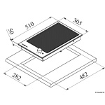 Barbecue elettrico con piano in vetroceramica - immagine 2