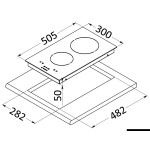 Piano cottura vetroceramica 2 fuochi - immagine 2