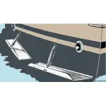 Coppia lame flap inox 30 x 23 cm - immagine 2