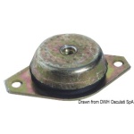 Supporto antivibrante zincato 600 kg