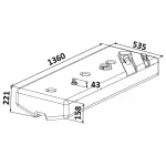 Serbatoio Polietilene 116 l