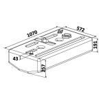 Serbatoio carburante Polietilene 120 LT