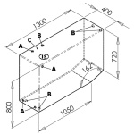 Serbatoio per acqua 345 l destro