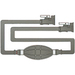 Tubazione Mercury 2 innesti femmina