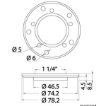 Flangia di montaggio sensori di livello da S5 a S3 - immagine 2