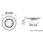 Griglia ABS bianco 163 mm - immagine 2