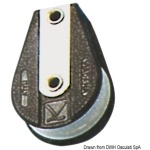 Bozzello 1 puleggia su base piana C