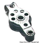 Microbozzello inox 1 puleggia arricavo 17x5