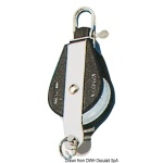 Bozzello Plastinox 1 puleggia fisso/girevole 8x34 con arricavo