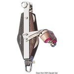 Bozzello Plastinox 2 pulegge violino 10x45 con strozzascotte e arrricavo