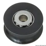 Puleggia in delrin su sfere inox mm 28 Ø 10