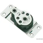 Bozzello inox 1 puleggia piatto 25x8