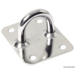 Piastra con anello inox 50x40 mm