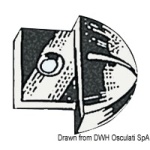 Terminale nylon per rotaia 25 mm