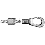 Gancio nylon a scatto 5/6 mm cf. 20 pz - immagine 2