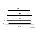 Piattina grigia 80x3 mm - immagine 2