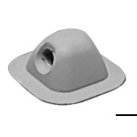 Passacima grigio chiaro RAL 7035 96x96 mm