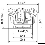 Valvola di gonfiaggio core sostituibile Cromata - immagine 2