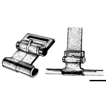 Gancio in plastica per teli