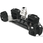 Carrello randa 1 supporto verticale pulegge doppie con strozzatore