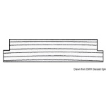 Listello teak per ponti 60x10x2000 mm - immagine 3