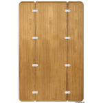 Tavolo teak pieghevole senza bordo 125x80