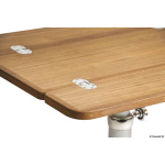 Tavolo teak pieghevole 70x90 cm - immagine 4