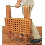 Tavolo pieghevole 60x60 cm con prolunga inclusa - immagine 2