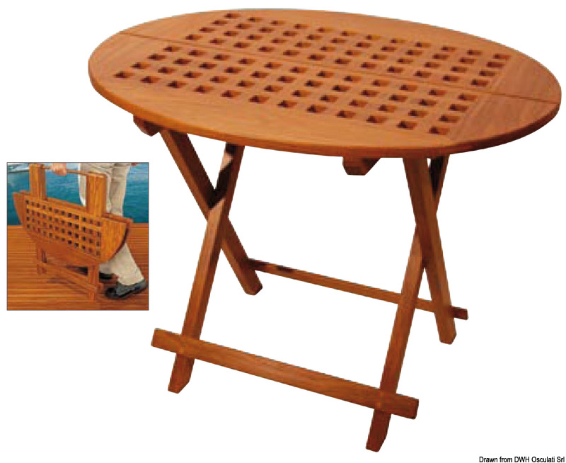 71.306.15.jpg Tavolo teak ovale 80x65x57 cm - immagine 1