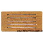 Frontalino protezione teak 200x100 mm