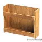 Porta barattoli teak  316 x 101 x 254 mm