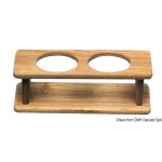 Porta 2 bottiglie teak
