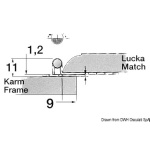 Cerniera inox piana 38x46 mm - immagine 4