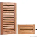 Griglia aereazione teak 228x400 mm