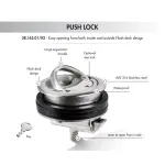 Alzapagliolo Eclipse PUSH LOCK con serratura - immagine 4