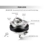 Alzapagliolo Eclipse PUSH LOCK con serratura - immagine 4