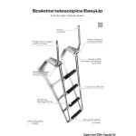 Scaletta telescopica 4 gradini con maniglie - immagine 9