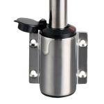 Asta Compact inox 100 cm fanale nero - immagine 2