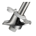 Asta 360° estraibile in asse bianca - immagine 2