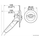 Doccia Twist fredda dritta nera - immagine 3