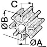 Girante HONDA 75/130 HP