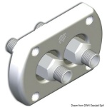 Passaparatia cromato doppio raccordo