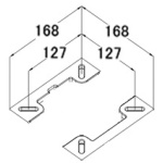 Sedile con schienale ribaltab.e sfil. Bianco/blu - immagine 3